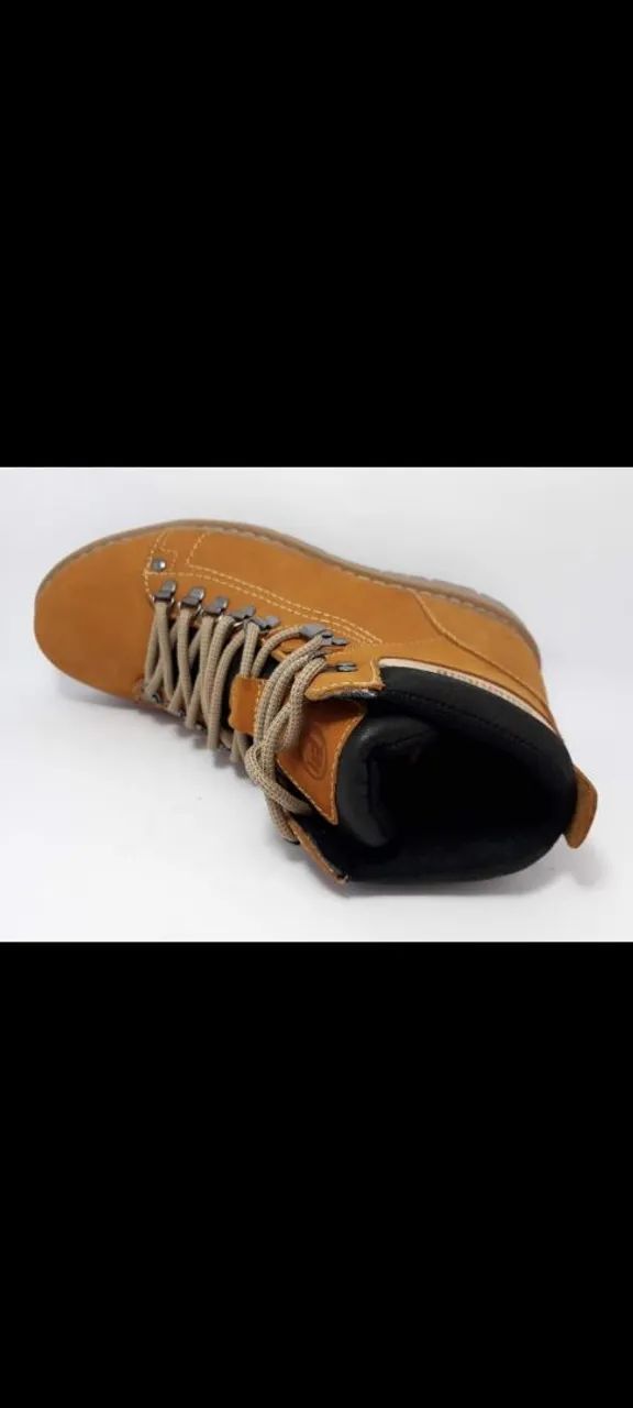 Bota de Couro Marrom/camurça - Conforto e Estilo! - Foto 2