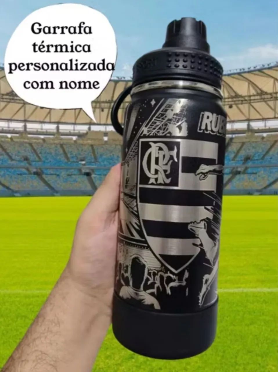Garrafa térmica 800 ml presente Flamengo