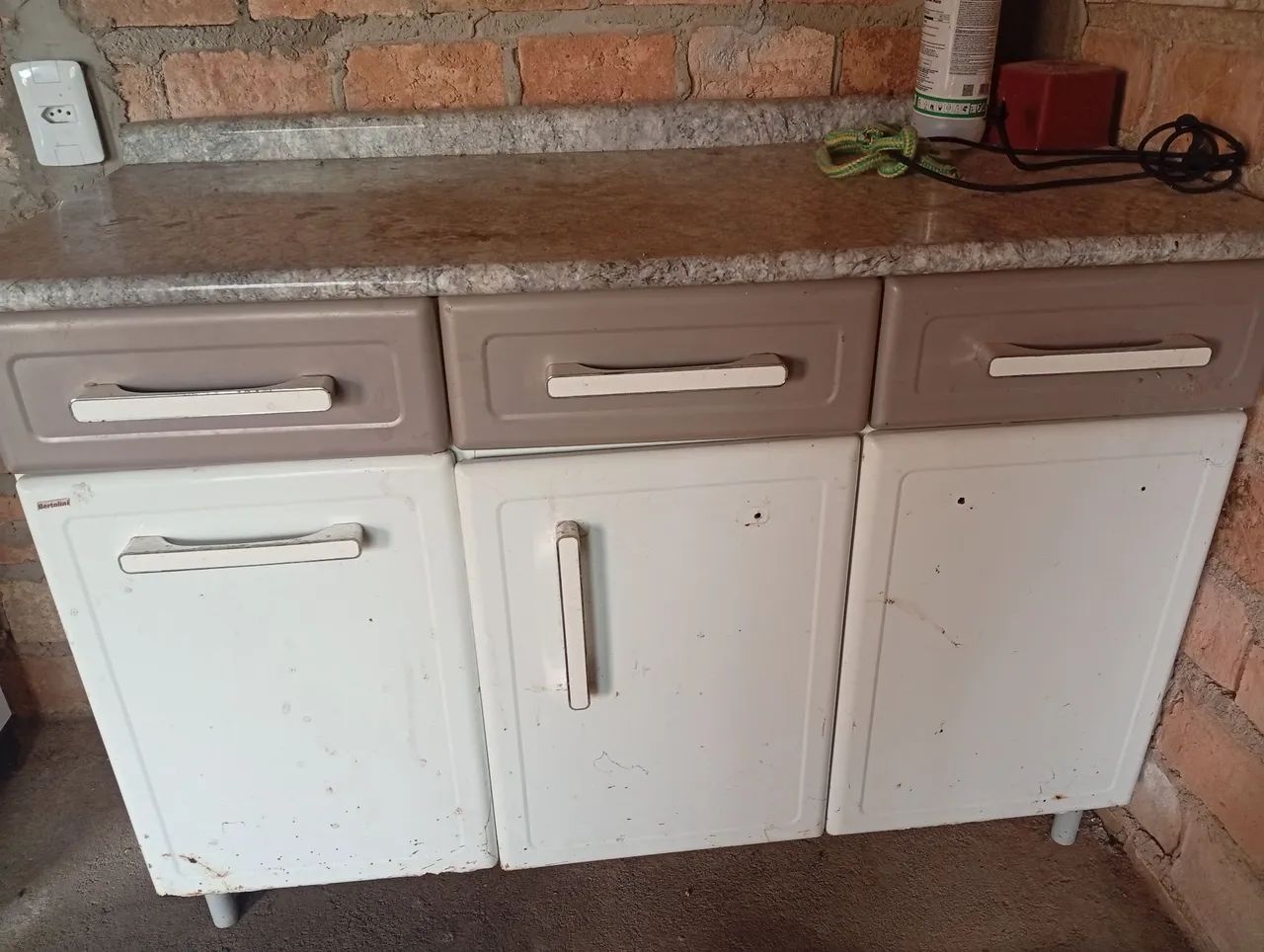 Armário de Cozinha Branco Usado