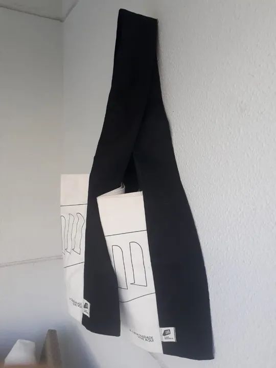 Bolsa de Ombro em algodão cru nova - Foto 5