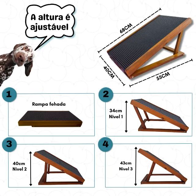 Rampa Pet - PEQUENA - para SOFAS - Foto 3