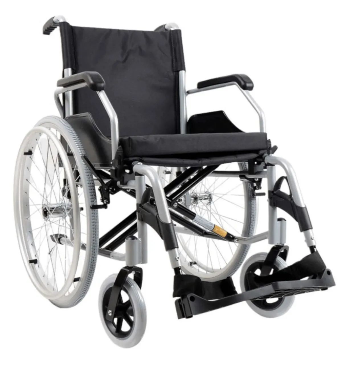 Cadeira de Rodas Alumínio Dobrável até 120kg (Nova)