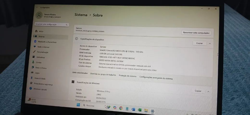 Notebook Asus Celeron N4020 14'' - Foto 4