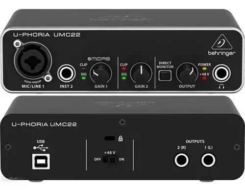 Interface De Áudio Usb Behringer U-phoria Umc22 - Foto 2