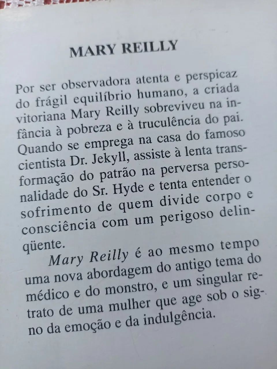 Livro Mary Reilly de Valerie Martin - Foto 2