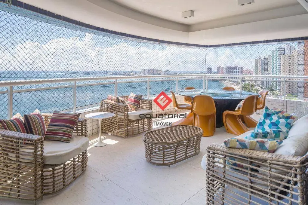 Apartamento Vista Mar com 4 Suítes para Alugar, 360 m² por R$ 27.546/mês - Meireles - Fort