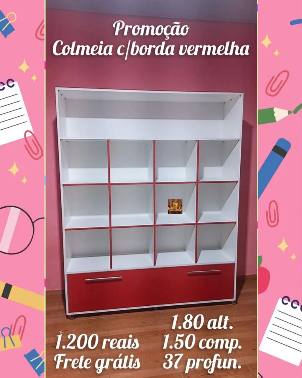 Colmeia com borda vermelha em promoção!