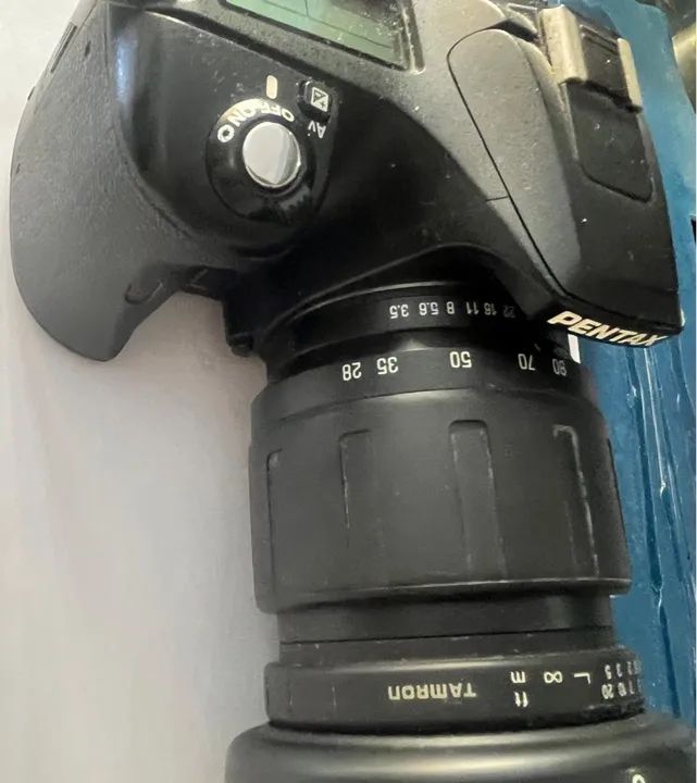 Câmera Pentax K100 D com lente esférica com capuz - Foto 4