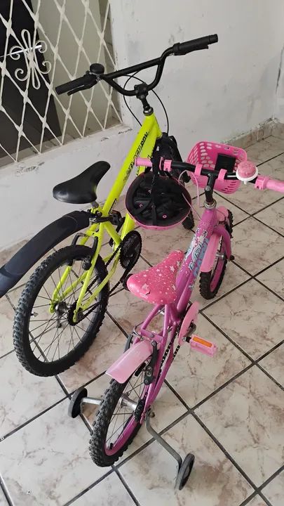 Bicicleta Infantil + Bicicleta infantil com rodinhas