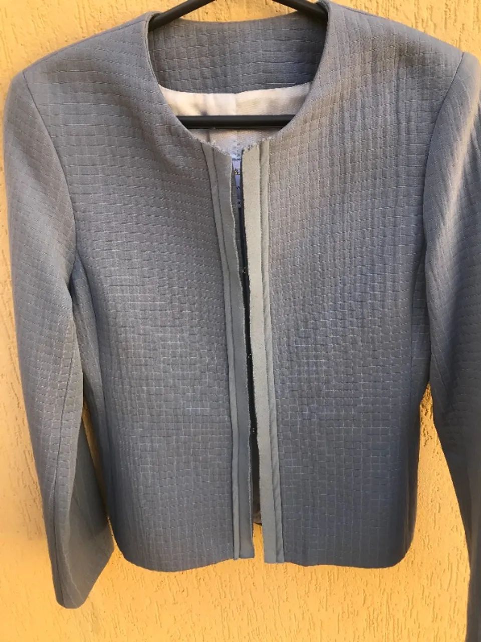 Blazer Azul Acinturado Da Novad (Usado) - Foto 2