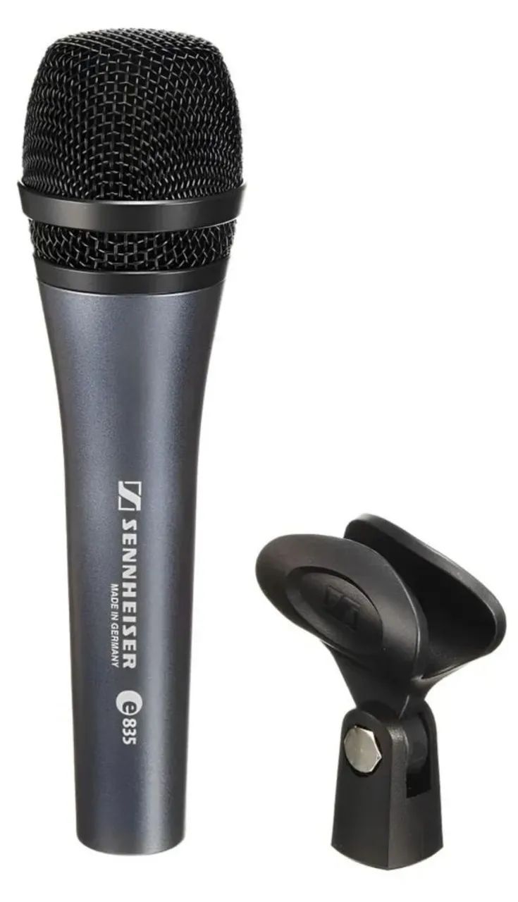 Microfone dinâmico cardióide Sennheiser  E 835 conector Xrl-3 