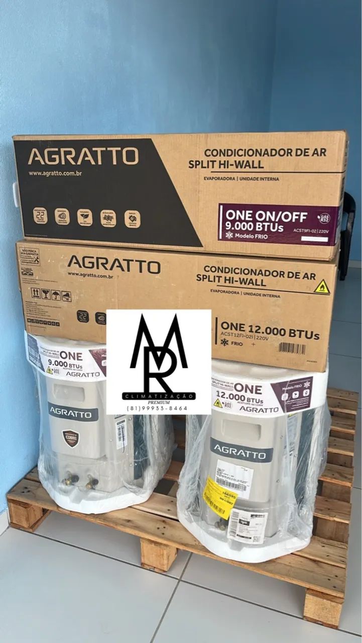 Ar condicionado 7.5/ 12mil Btus novos inverter/convencional diversas marcas.