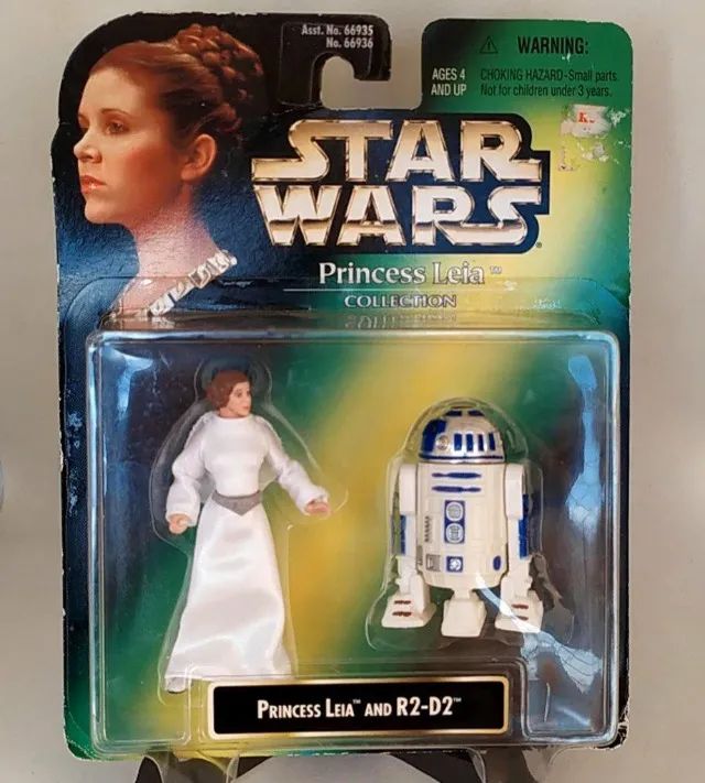 BONECA da PRINCESA LEIA e do Robô R2-D2, na embalagem lacrada, Saga GUERRA NAS ESTRELAS
