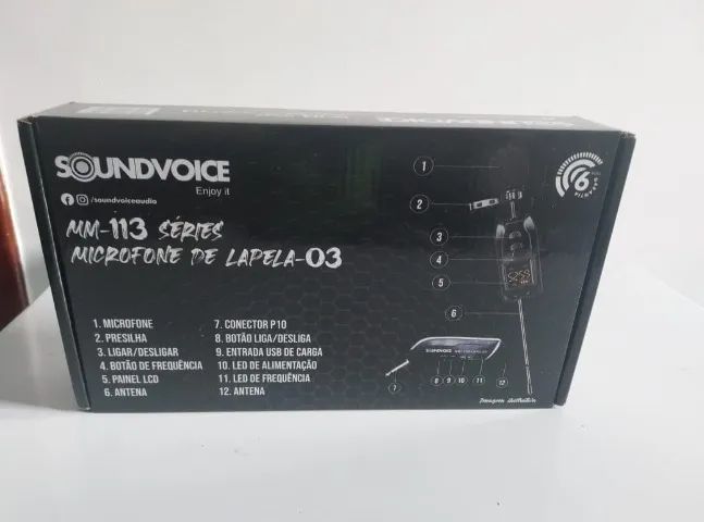 MICROFONE DE LAPELA MARCA SOUNDVOICE - Foto 2