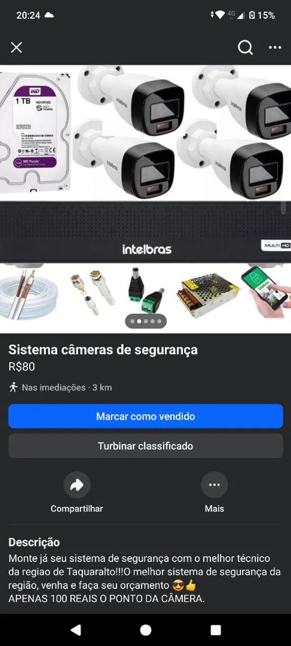 Instalação e manutenção de câmeras de segurança. - Foto 2