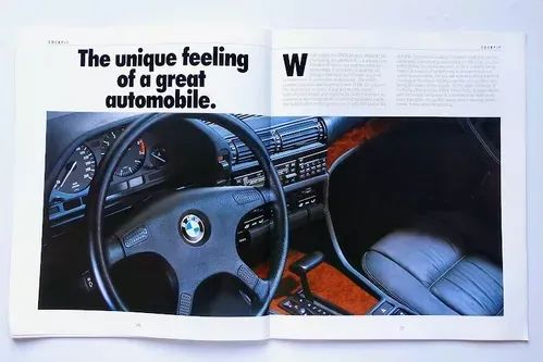 BMW Série 7 E32 - 750i 750il V12 - Catálogo Folder Original 1988 - Foto 4