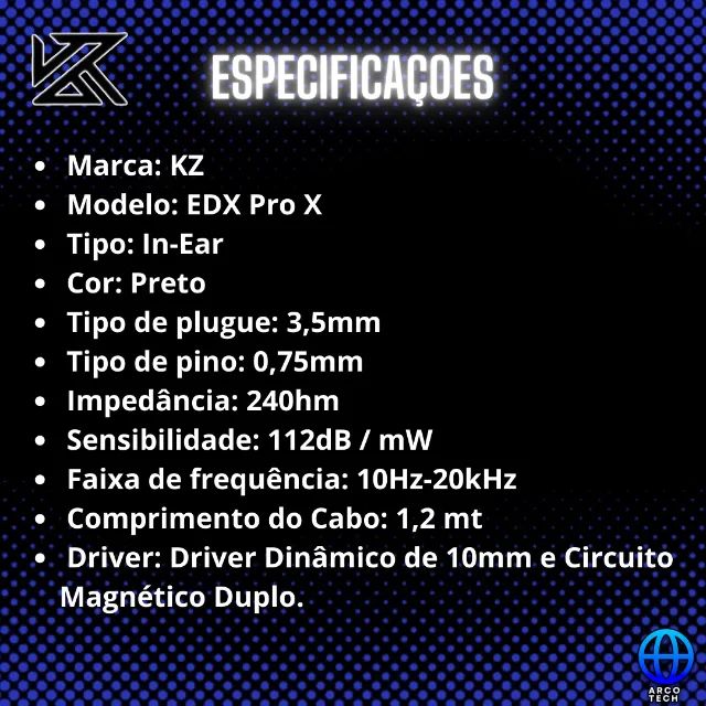 fone kz edx pro x - Foto 2