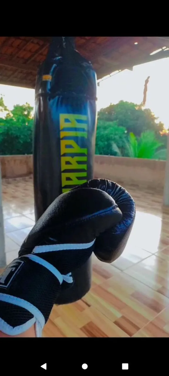 SACO DE PANCADA +LUVA DE BOX