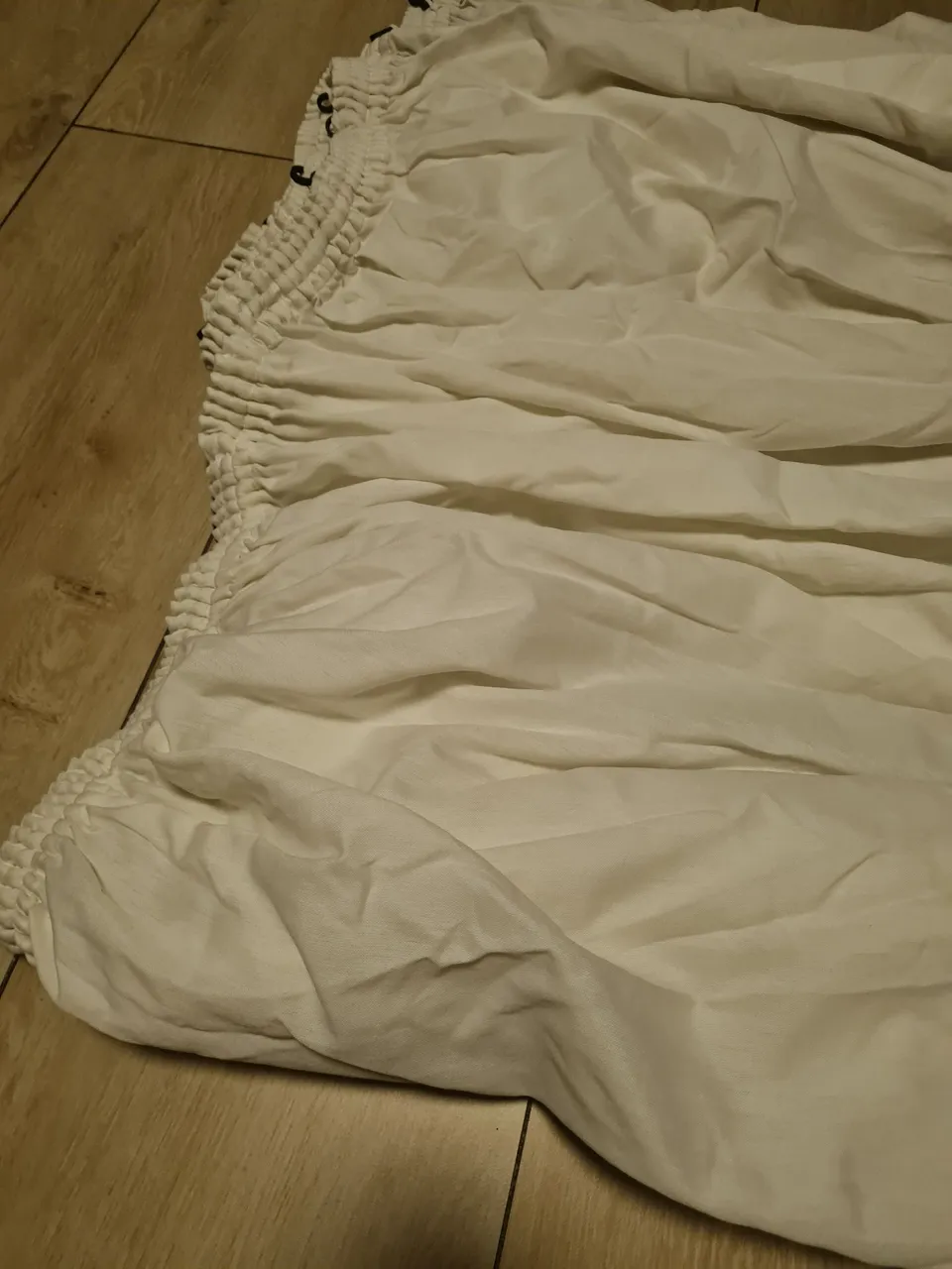 Cortina branca para decoração