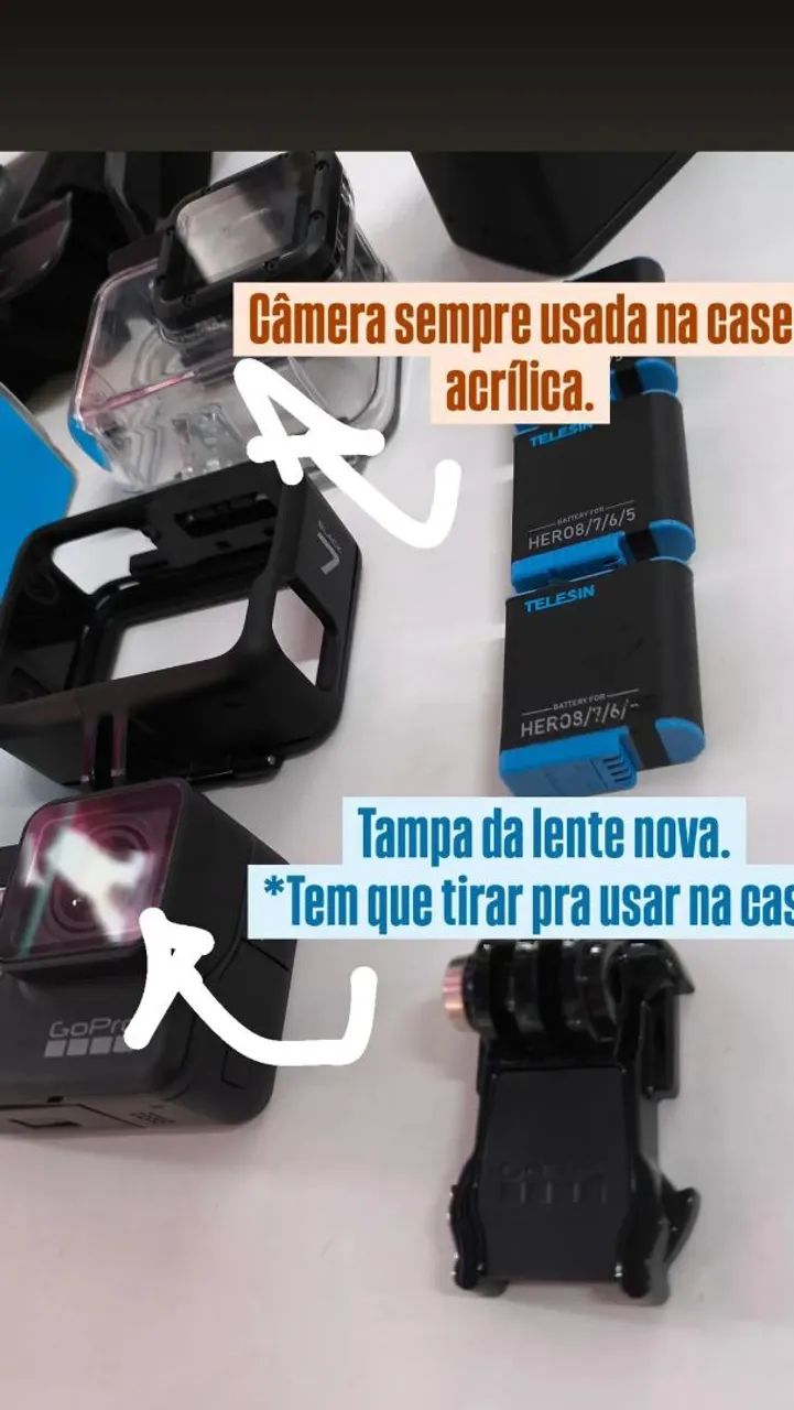 Gopro Hero 7 Black e acessorios - Foto 4