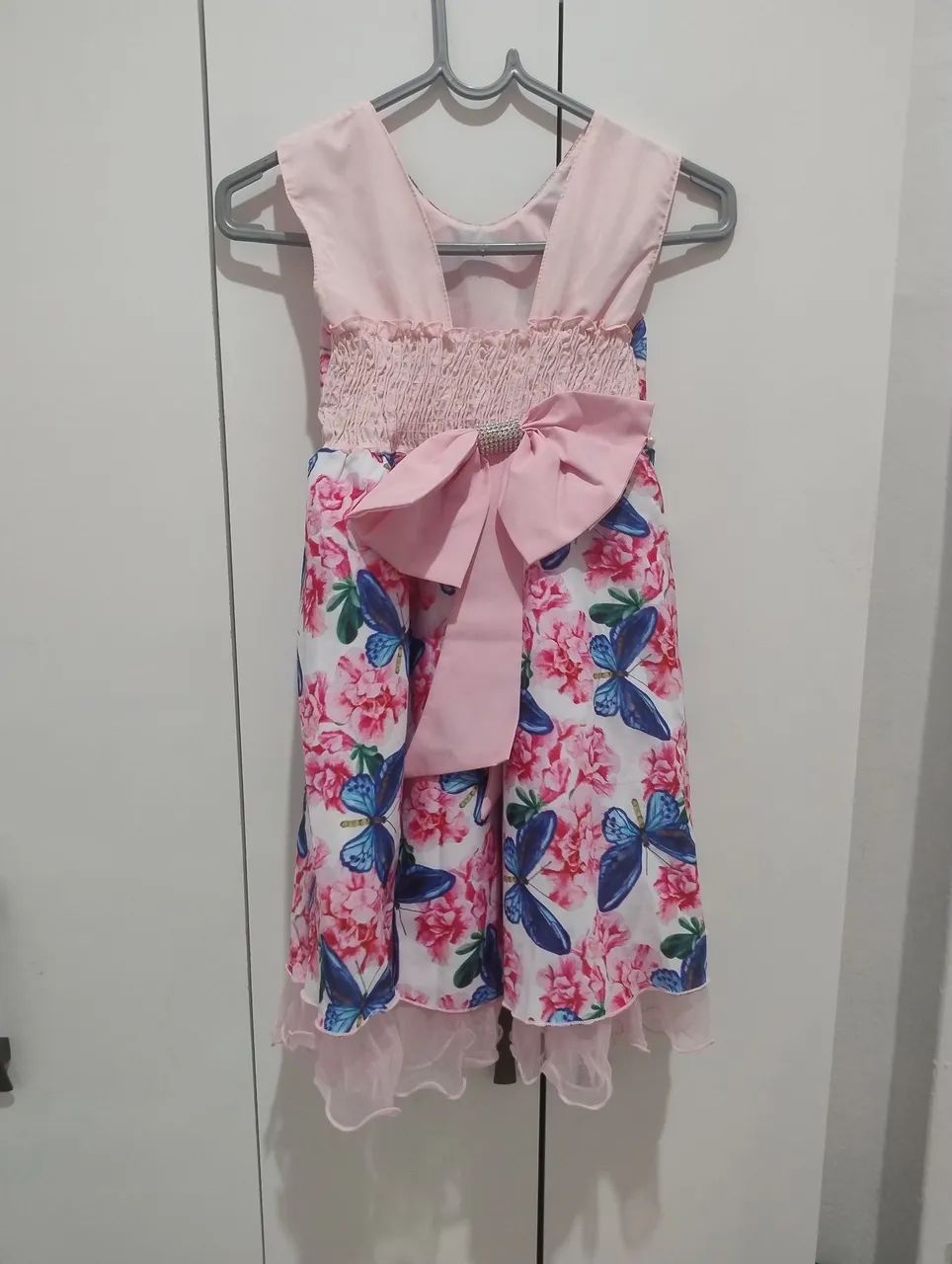 Vestido Infantil Estampado com Borboletas - Foto 2