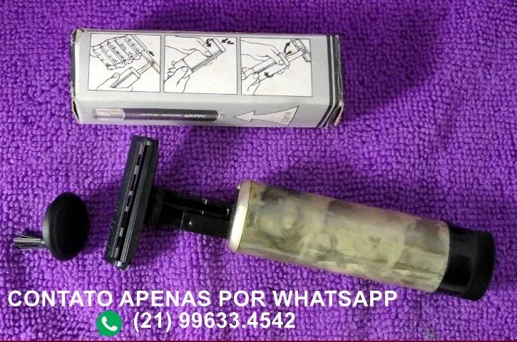 Antigo barbeador retrátil. - Foto 3