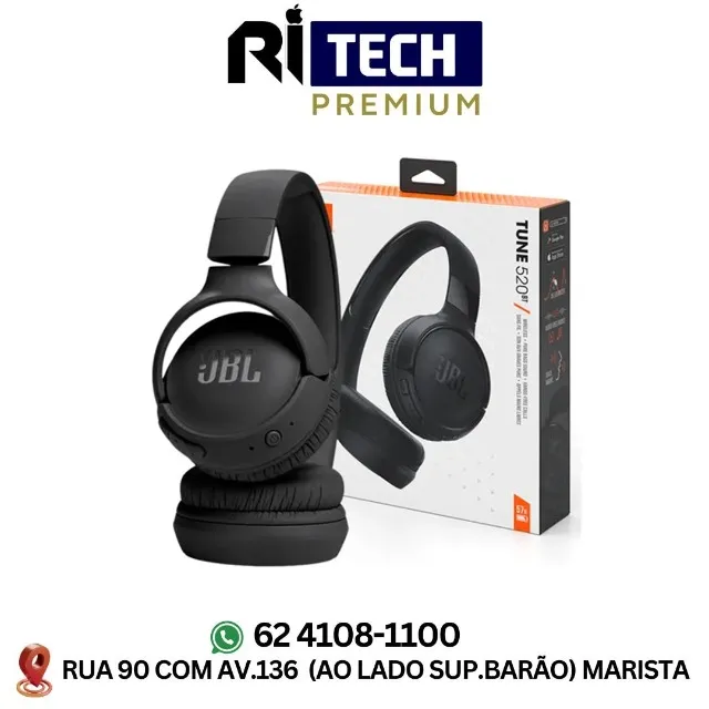 FONE DE OUVIDO HEADPHONE BLUETOOTH JBL TUNE 520BT ORIGINAL