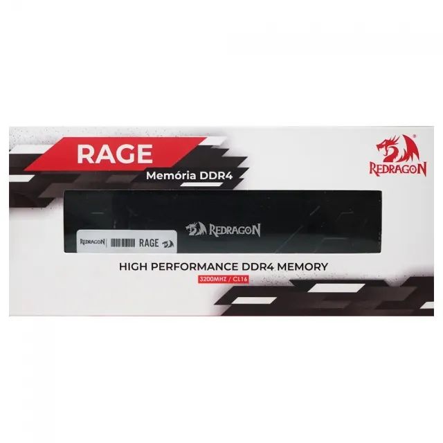 Memória Gamer DDR4 16GB 3200MHz Redragon Rage Black GM-708 - WZetta - Foto 4