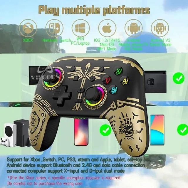 Controle para Switch, PC, PS3, Xbox, Android, IOS e Steamdeck - Foto 3