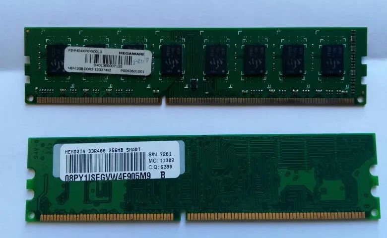 2 Memórias para computador