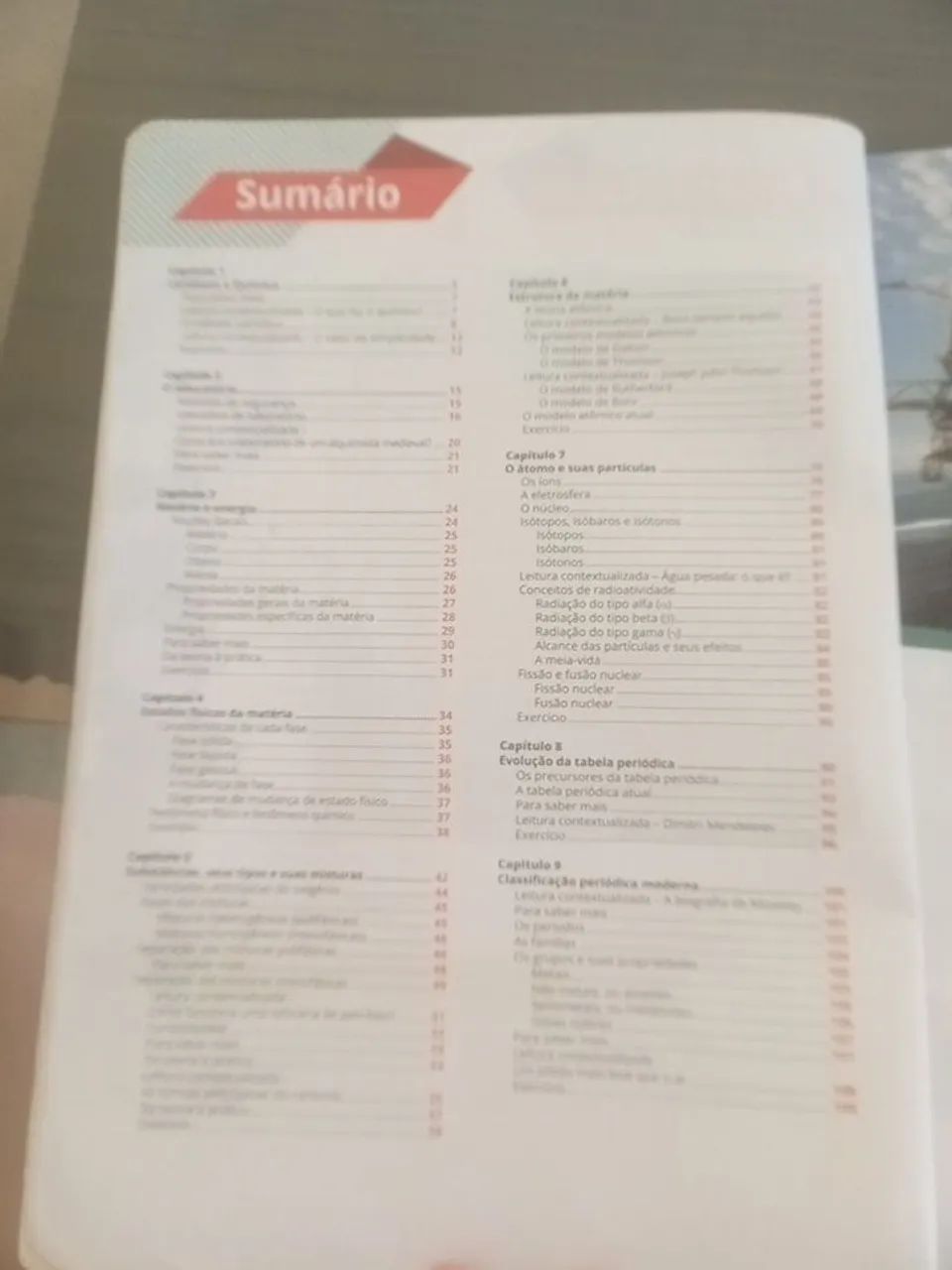 Livro de Química contextualizado volume 1