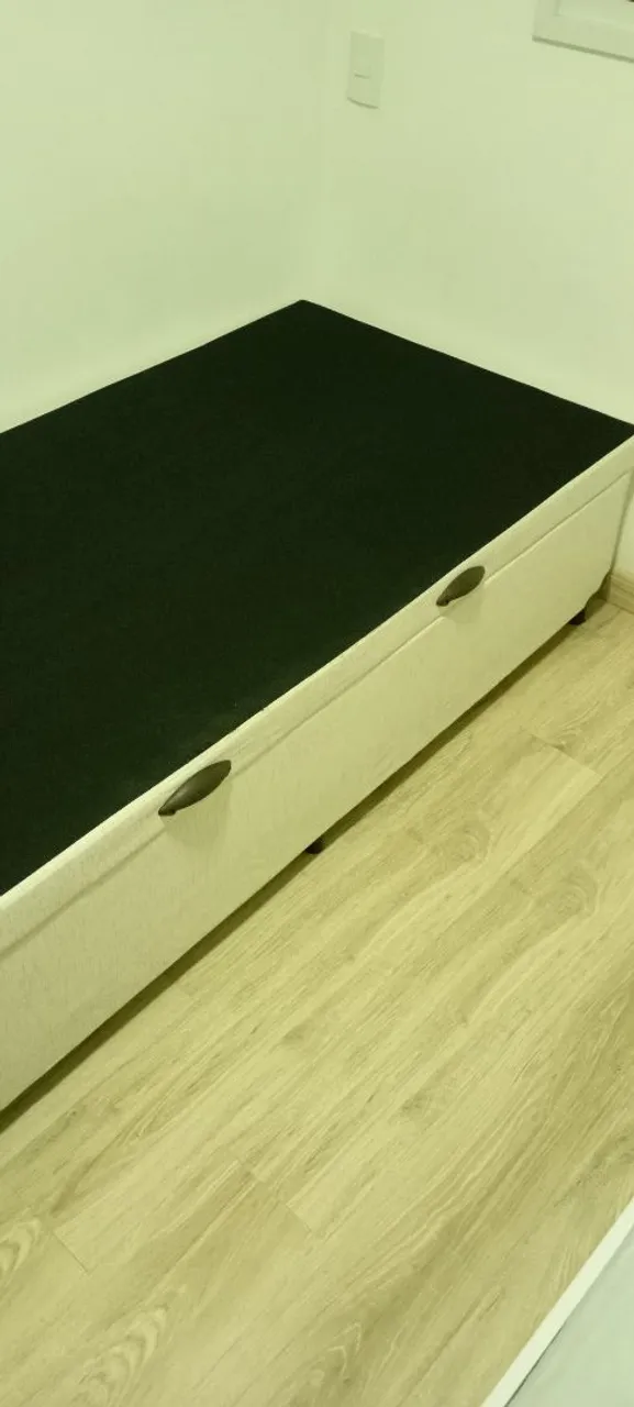 Cama Baú Solteiro Branca - Semi-nova, Ótimo Estado<br>