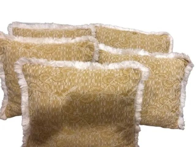 Almofadas Cor Mostarda Kit Com 5 Unidades - Foto 6