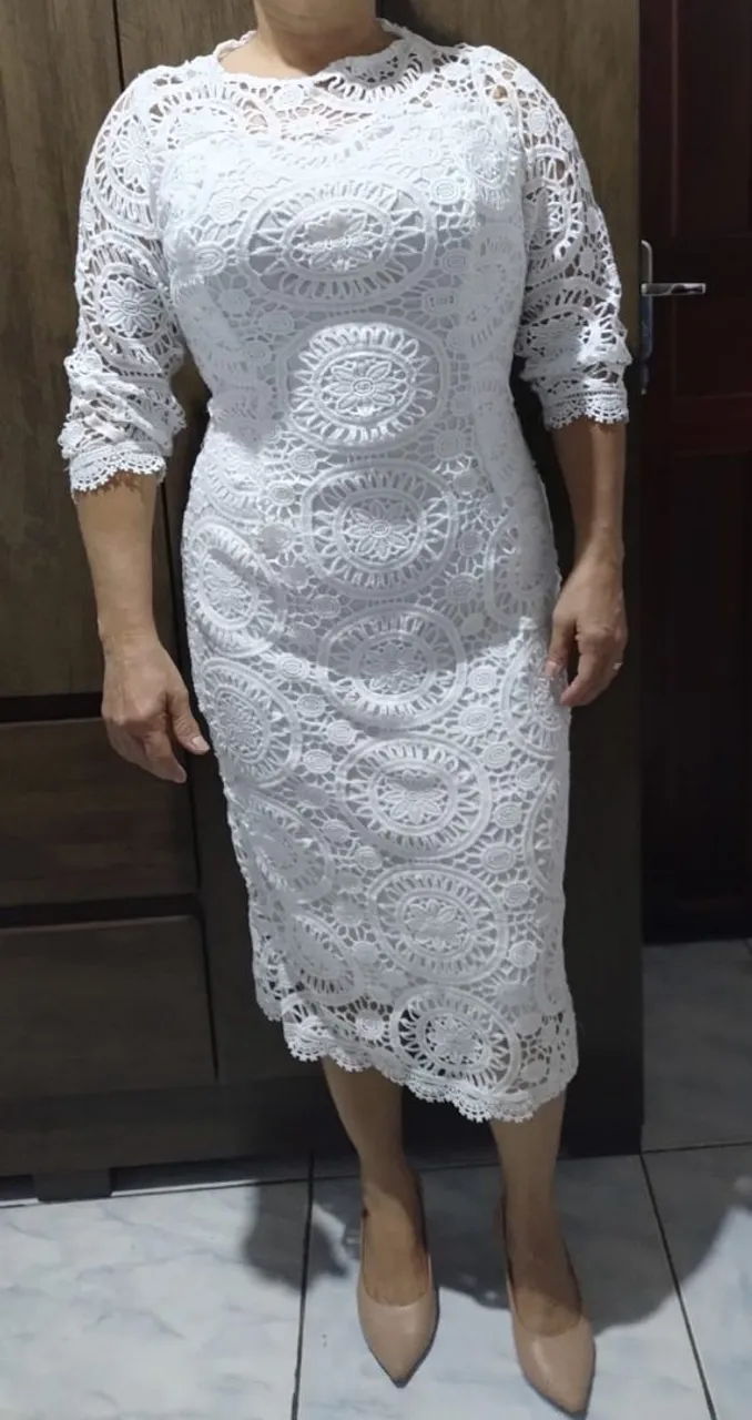 Vestido Branco Rendado