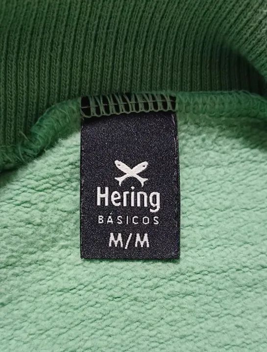 Moletom Oversized Verde Menta Gola Alta - HERING - Foto 4