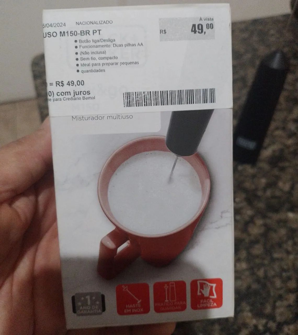 Misturador  Black+Decker Mix&Go M150 - Novo - Foto 2