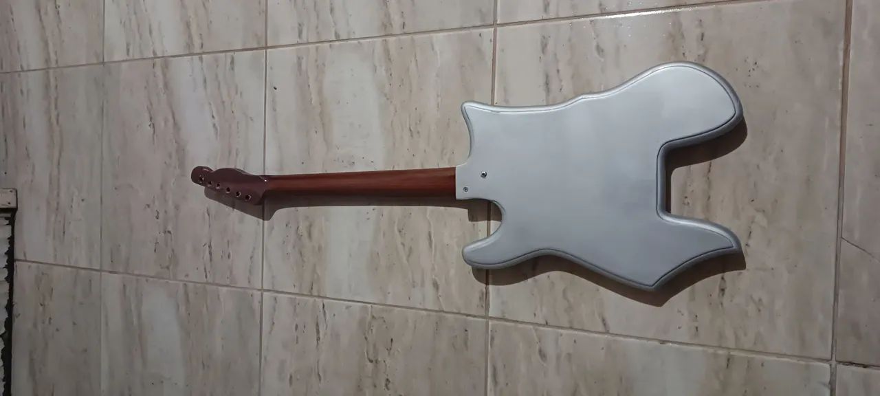 Guitarra Elétrica Corpo Branco - Foto 5