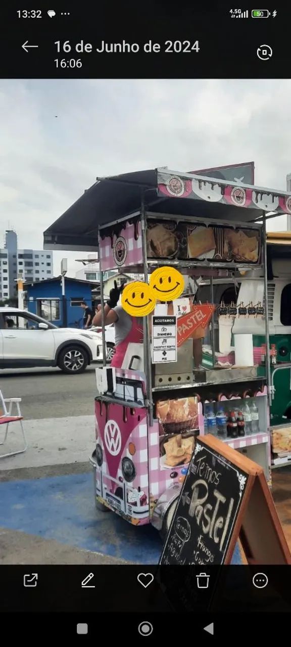 Carrinho Food Kombi para venda de Pastel, Salgados e Batatas Completo? - Foto 5
