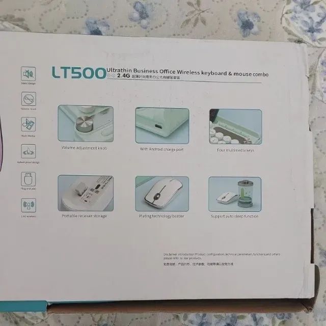 Conjunto Teclado e Mouse recarregáveis e sem fio Langtu - Foto 5