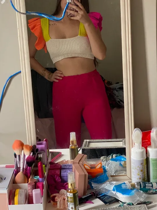 Calça rosa