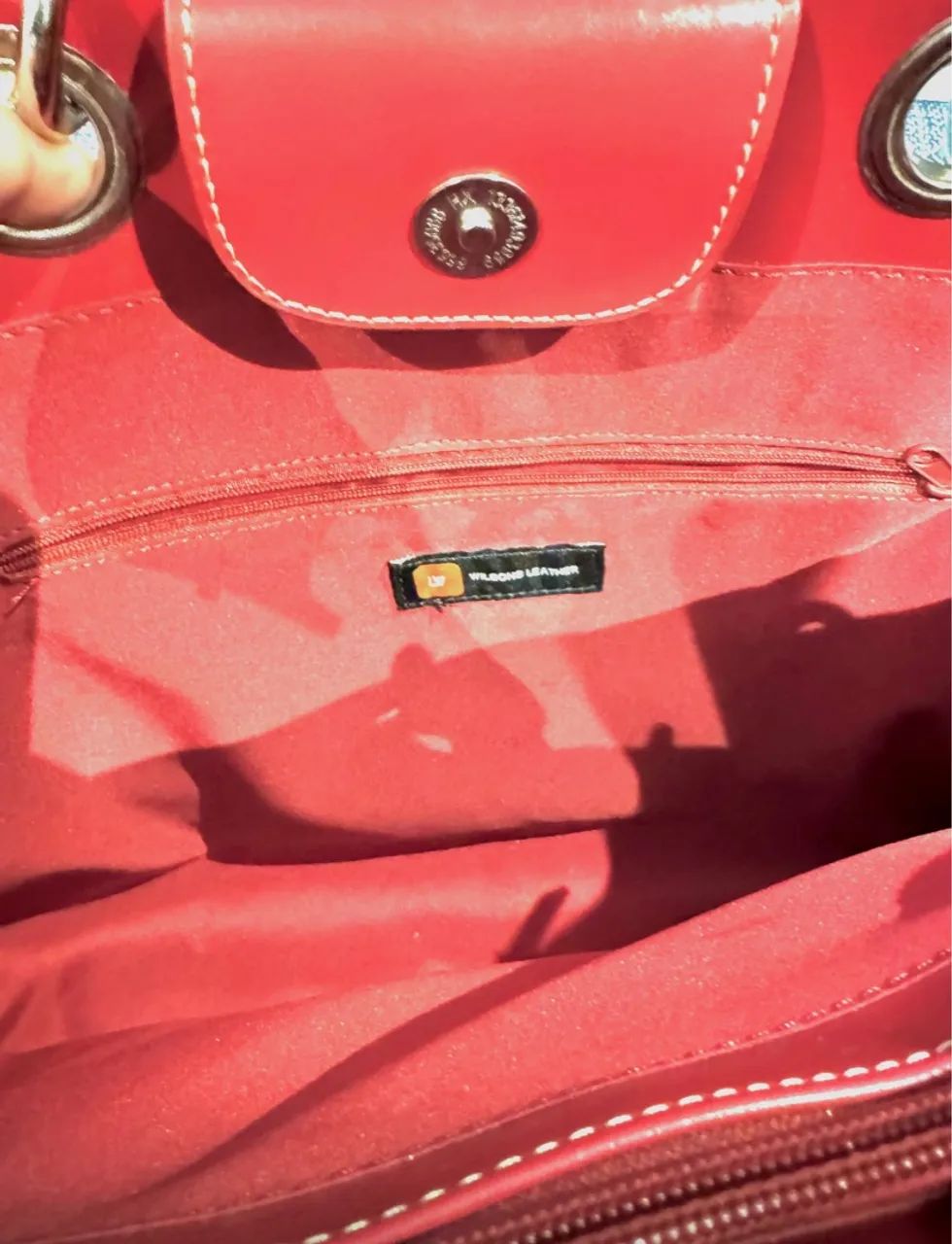 Bolsa de Ombro Vermelha Elegante - Foto 2