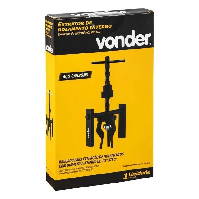 Extrator de Rolamentos Internos 1/2 a 2 Pol 3 Garras 6510003110 Vonder - Foto 4