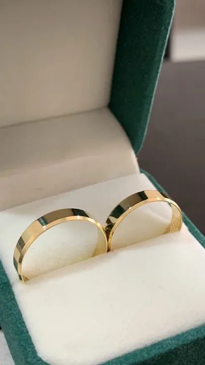 Alianças de Casamento Ouro 18k - Foto 2