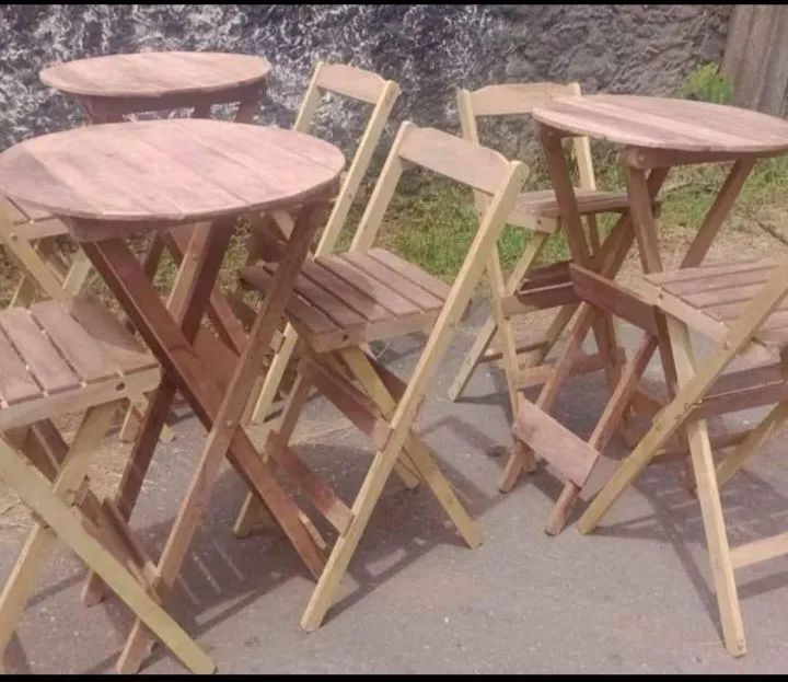 Mesas e cadeiras dobráveis! - Foto 3