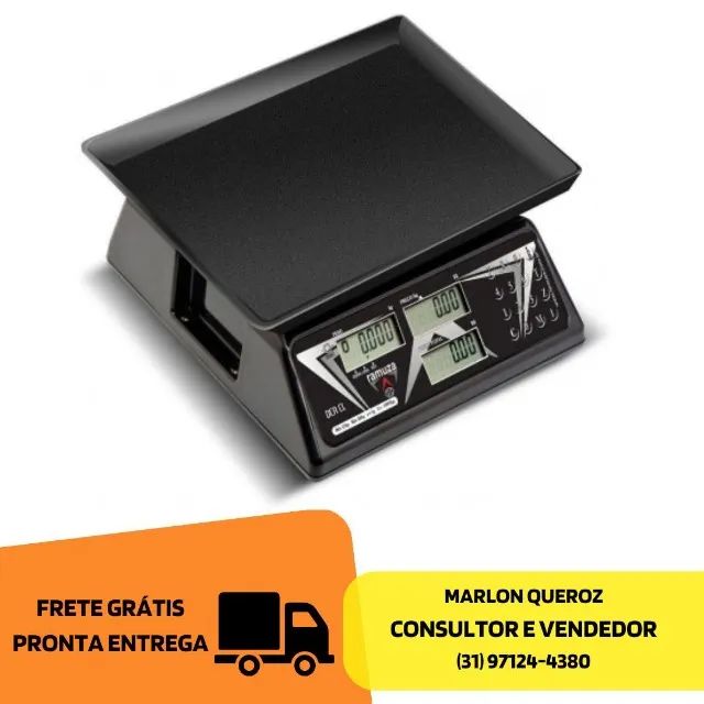 Balança Eletrônica Ramuza 15KG Preta