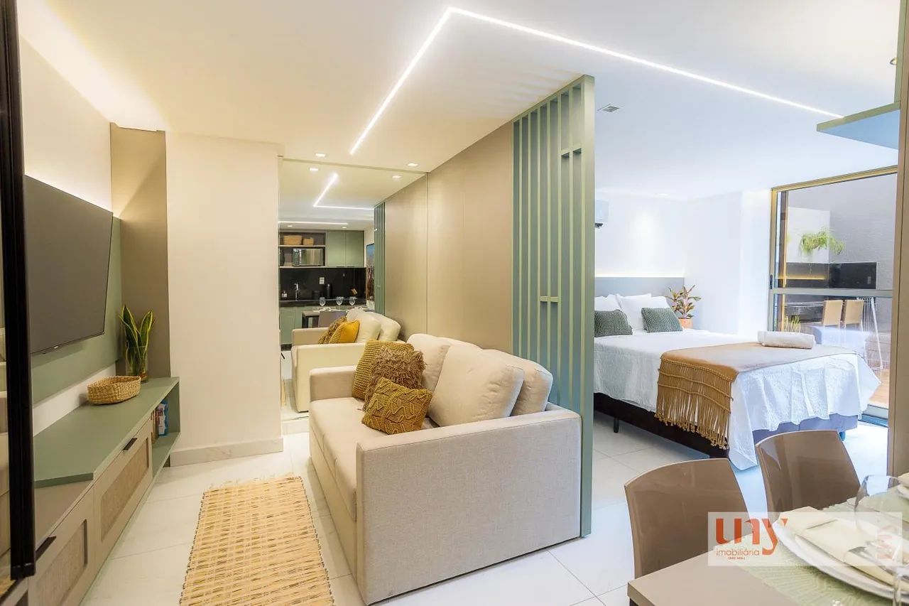 Flat todo mobiliado com 51 m² e área externa na beira mar da praia do Cabo Branco - Foto 2