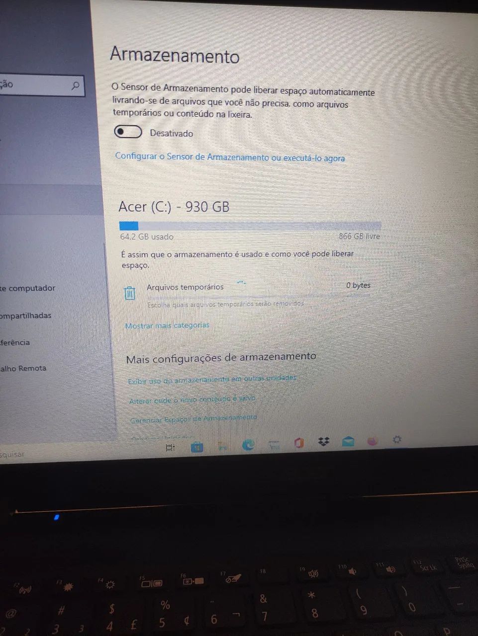 Notebook acer64317759464066122