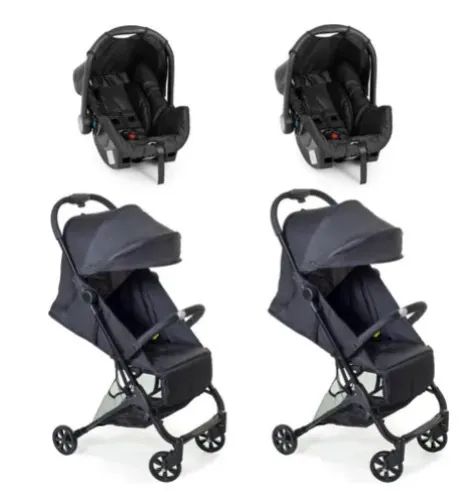 Vende-se Carrinho bebê Duolee Duo Preto com Bebê Conforto - Foto 5