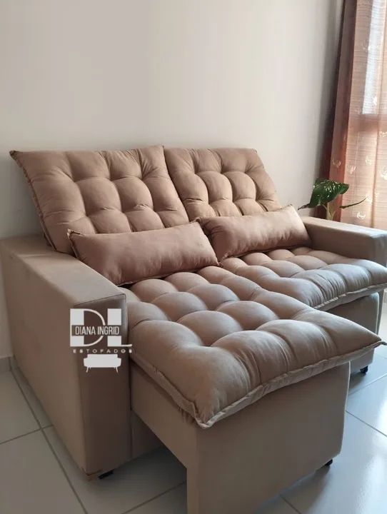 Lindos sofá Retrátil reclinável diretamente da fábrica várias cores disponíveis a pronta  - Foto 3