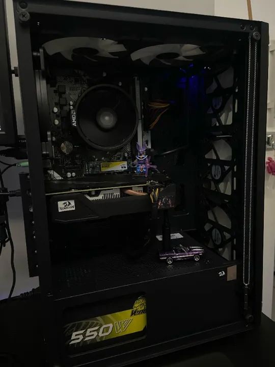 PC Gamer Ryzen 5 5600G 8GB Ram com RX550 Afox Dual Fan - Foto 2